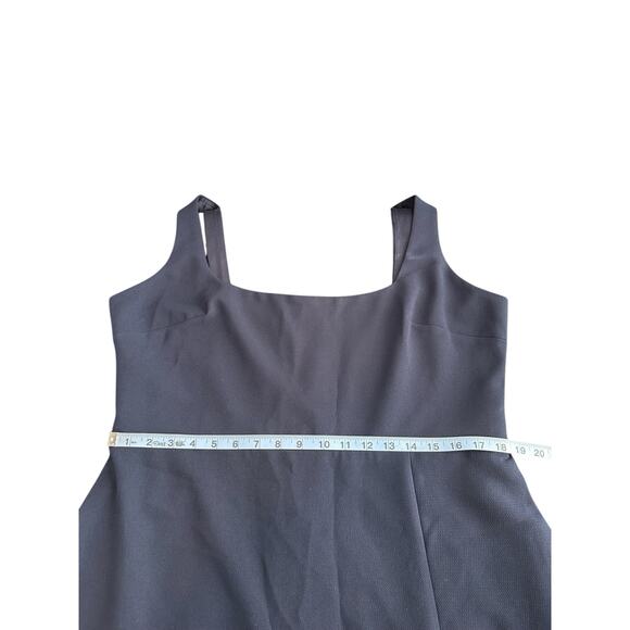 BHLDN Navy Blue Ashlynn Wedding Guest Side Slit Crepe Formal Maxi Gown Dress - Picture 10 of 11